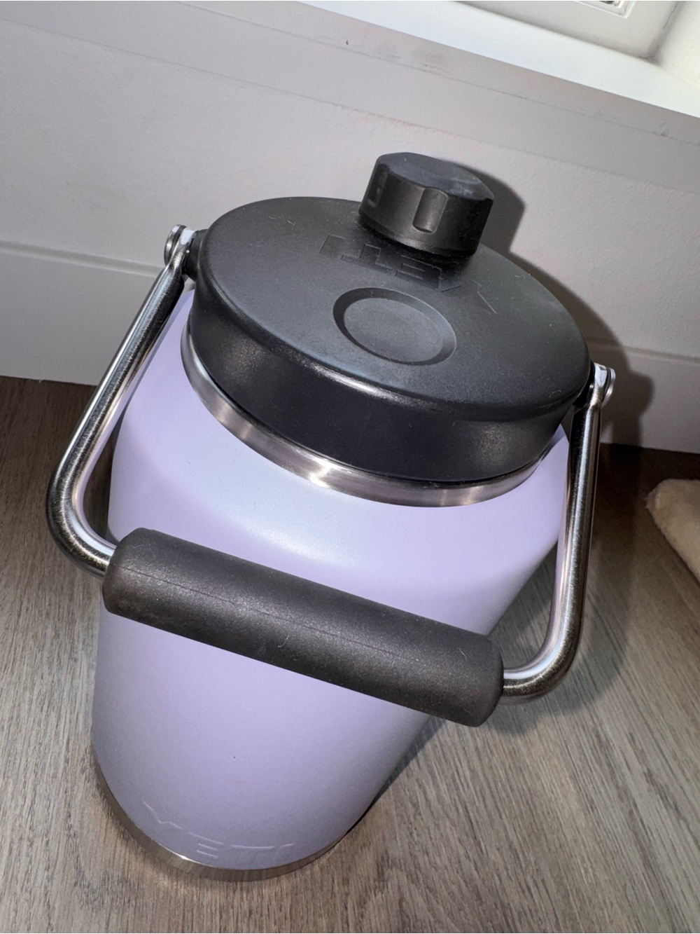 Yeti Rambler One Gallon Jug in Light Lavender with Black Lid - Picture 3 of 4